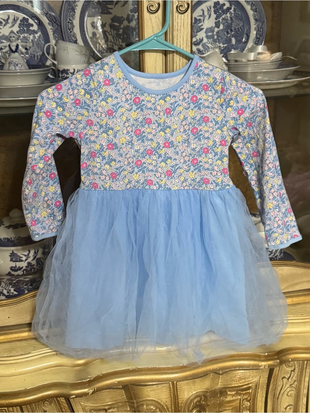 Shrimp & Grits kids Wildflowers tutu tulle dress Girls M 5-6